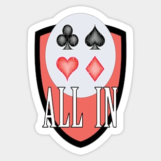 All In Poker Player Skills Sticker